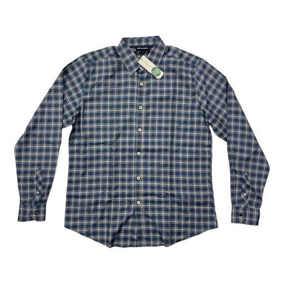 Jack Maverick Blue Brushed Twill Button-Up Shirt Men’s Size M Lightweight Soft - Picture 1 of 3